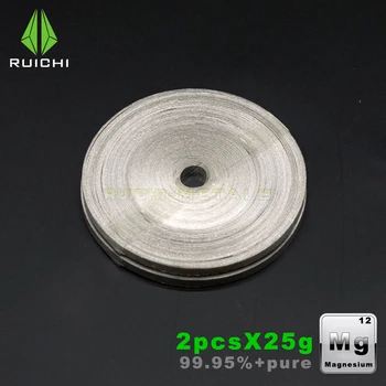 

25gx2Rolls Magnesium Metal 99.95% Purity Chemicals Magnesium Ribbon