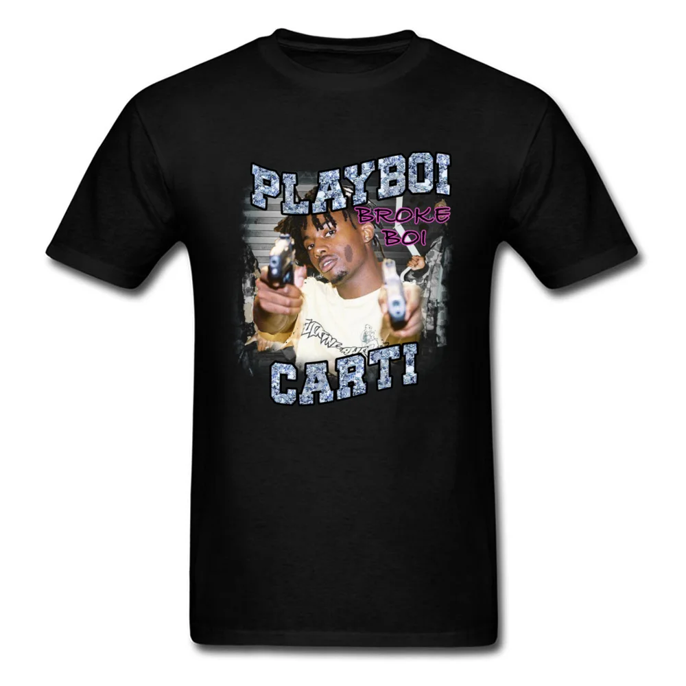 Europe Summer Short Sleeve Tops Shirts ostern Day Round Neck 100% Cotton Adult T Shirt Summer Tees 2018 Hot Sale Playboi Carti 90s style SHOOTA 4102 black