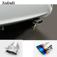 For Honda Fit jazz 2014 2015 2016 2017 car Styling muffler end black pipe dedicate stainless