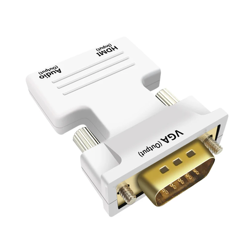 HDMI الإناث إلى VGA الذكور محول مع محول الصوت 1080 P إشارة الناتج محول الصوت كابلات ل PC TV Box محمول العارض