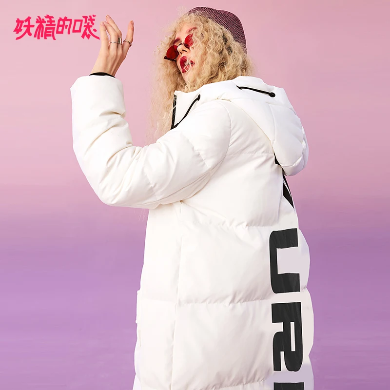 ELF SACK Winter New Warm Woman Down Coat 90% White Duck Down Thick Full Loose Women Jackets Casual Loose Femme Padded Coat