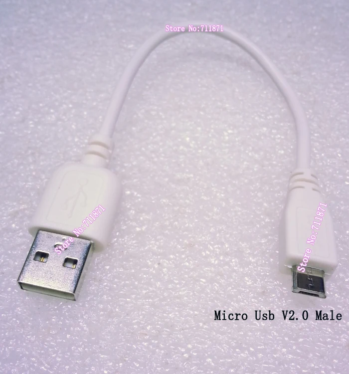 Кабель Micro USB V2.0 длиной 17 см со штекером 2 0 и V2.0|male male|male to malemale micro usb |