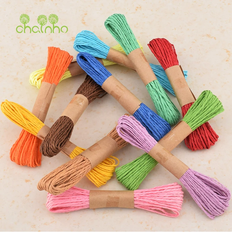 Chainho 120 м/лот бумажный веревочный материал витые Ротанговые шнуры для DIY ручная