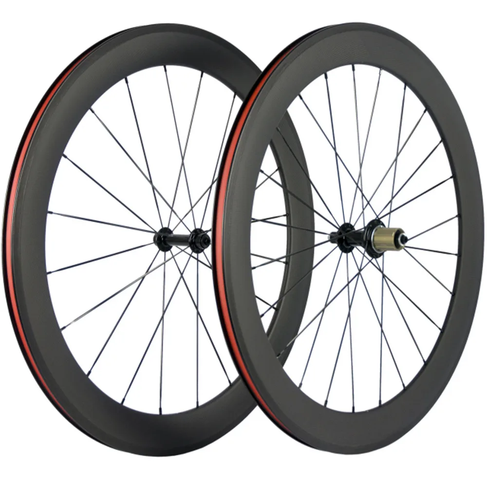 Excellent 700C Carbon Wheels Customized logo 38mm 50mm 60mm 88mm Carbon Bicycle Wheels Clincher Road Bike Carbon Wheelset 3