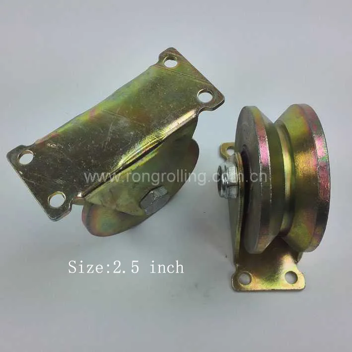 

2.5 inch diameter 58mm, thickness 30mm sliding 45# steel gate roller,door pulley with outer support groove V. 2pcs/lot