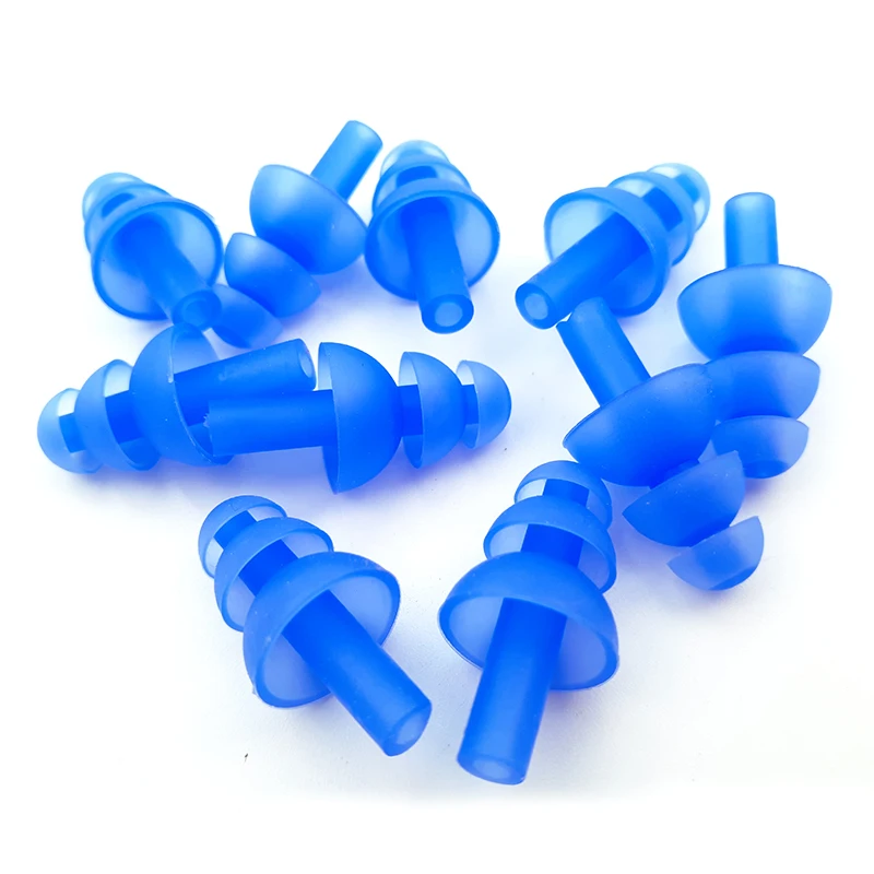 

10 Pcs Waterproof Soft Silicone Swimming Ear Plugs Earplugs Anti-noise Sleeping Plugs Travel Noise Reduction Protective Earmuffs