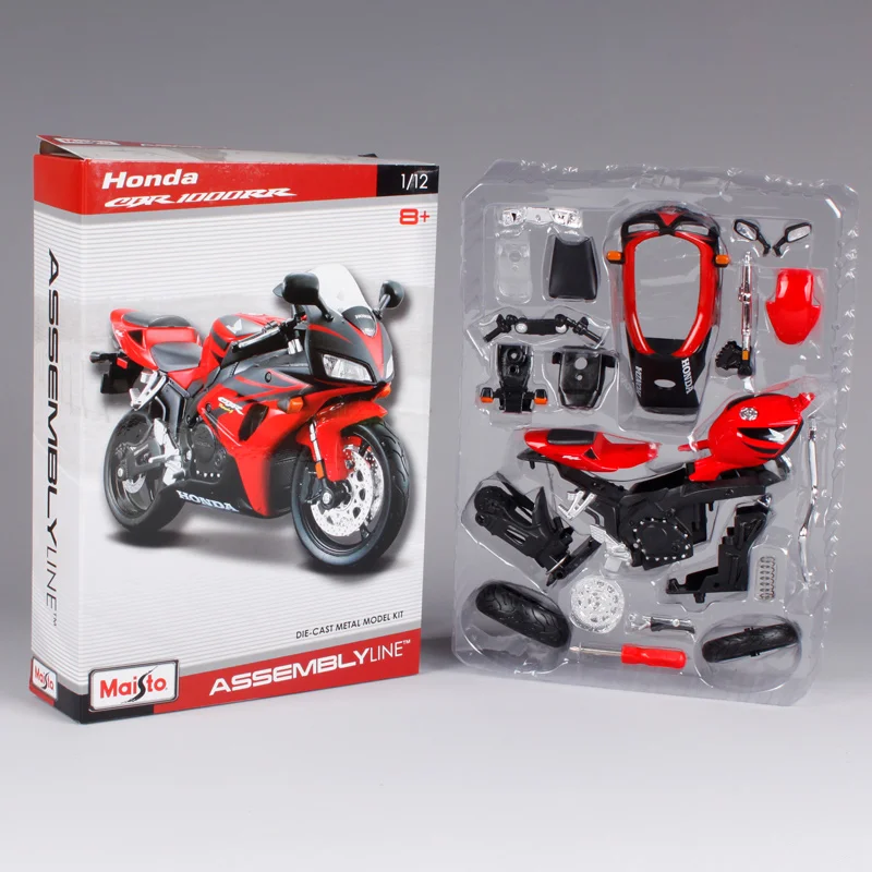 Maisto 1:12 Honda CBR1000RR Сборка DIY модель мотоцикла велосипед комплект на самом деле для красного и черного 39092