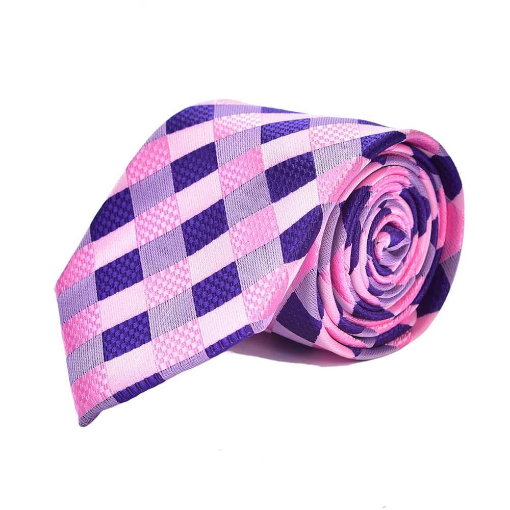 

Men's Necktie Exquisite Plaid Design Business Tie Wedding Party Accessory