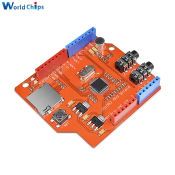 

VS1053 VS1053B Stereo Audio MP3 Player Shield Record Decode Development Board Module With TF Card Slot For Arduino UNO R3 One