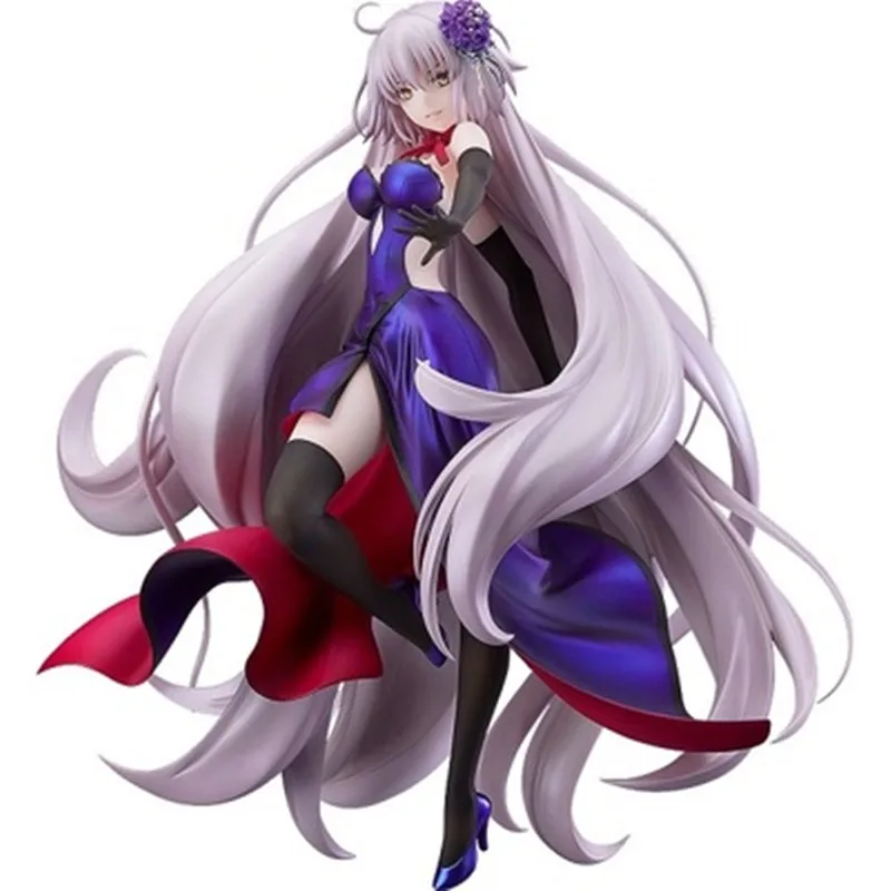 

Anime Fate /Grand Order Arturia Pendragon Saber Alter Violet Formal Dress PVC Action Figure Model Doll G2252