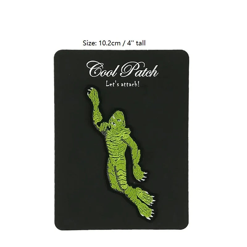 

Creature from the Black Lagoon Embroidered iron on Patch Horror film movie Universal Monsters costume