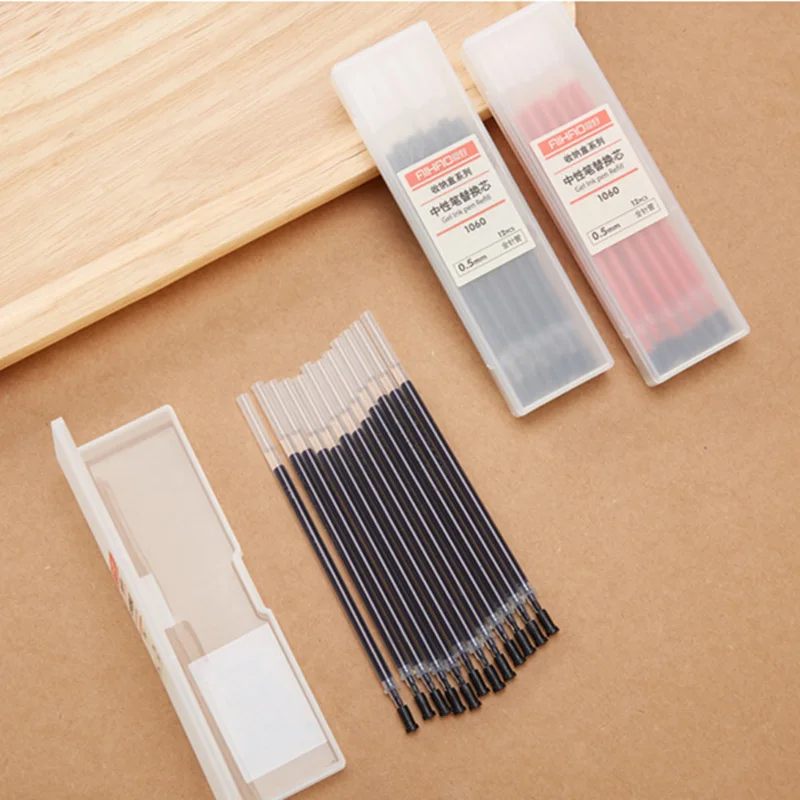 

60 pcs/Lot 4 color Gel ink refill replacement needle pen 0.5mm ball point stationery Office accessories school supplies F738