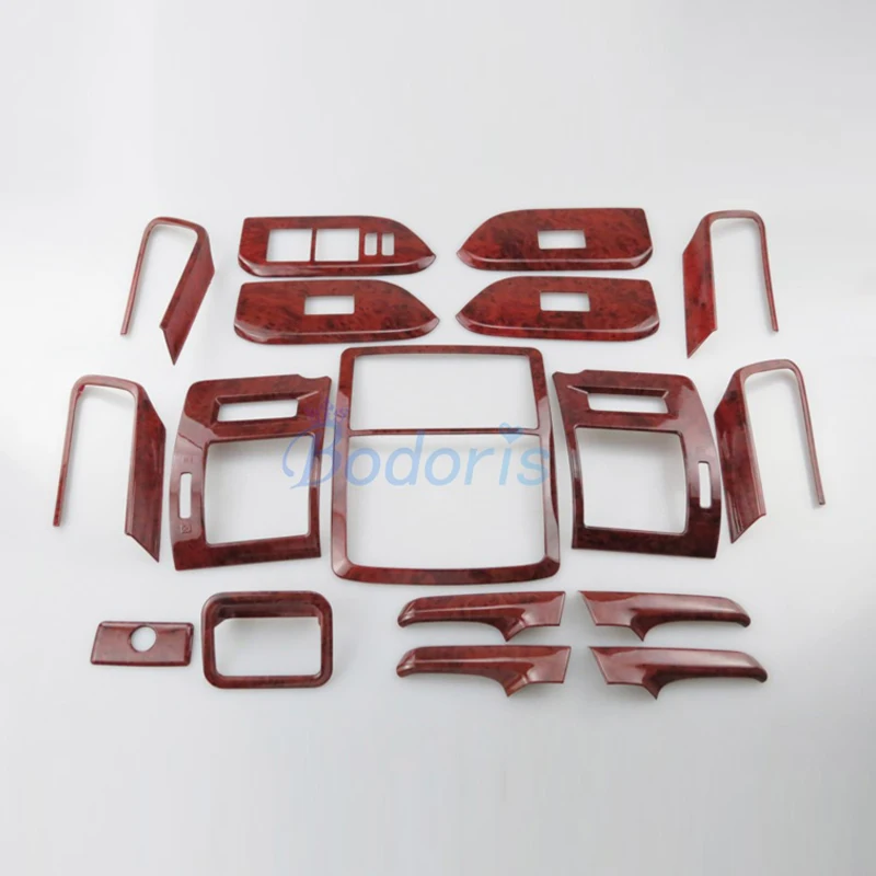 

For Toyota Land Cruiser 150 Prado LC150 FJ150 2010-2017 2018 Interior Wooden Color Cover Trim Chrome Car Styling Accessories