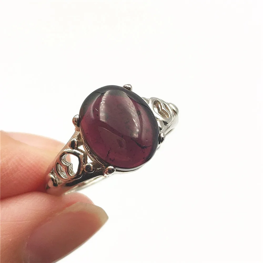

Genuine Natural Red Pink Tourmaline Ring Crystal Woman Fashion Adjustable Size Wedding Ring Reiki Rarest Stone AAAAA