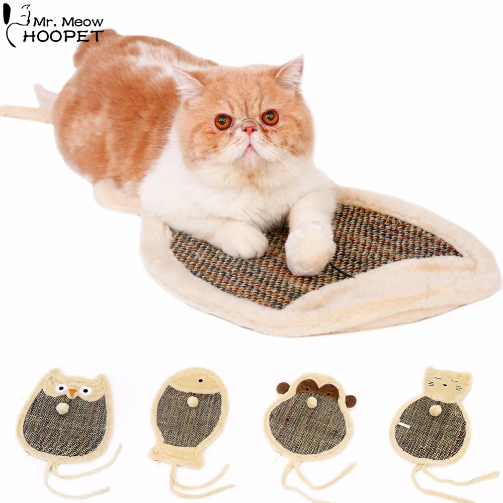 Hoopet Cat Toy Pet Mat Goods for Cats Cartoon Scratch Board Ball Toy Kitten Scratch Mat Interactive Scratching Post