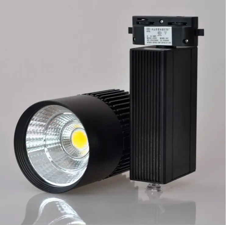 Lâmpadas para Sapatos Lojas de Lampada Led Pista Iluminação Ac85-265v 2 Fios Levou Trilha Trilho Holofotes Roupas Lojas Yrank 10 Pcs 30 w Cob 2 Holofotes Lâmpadas para Sapatos Roupas Lojas Lojas de Lampada YRANK