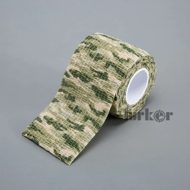LK2-0001-1 5 см x 4,5 м армейский Камуфляжный наружный Маскировочный охотничий прочный Камуфляжный стелс-лента водонепроницаемая пленка для страйкбола прицел объектив камеры - Цвет: LK2-0001-1