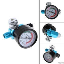 Легкий автомобильный Стайлинг 1/4 ''BSP HVLP пистолет-распылитель воздуха регулятор давления Манометр мембранный контроль автомобильные аксессуары