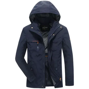 

Multi pockets mens outwear windbreaker jacket men casual hooded coat high quality tactical army jacket caot chaqueta cortaviento