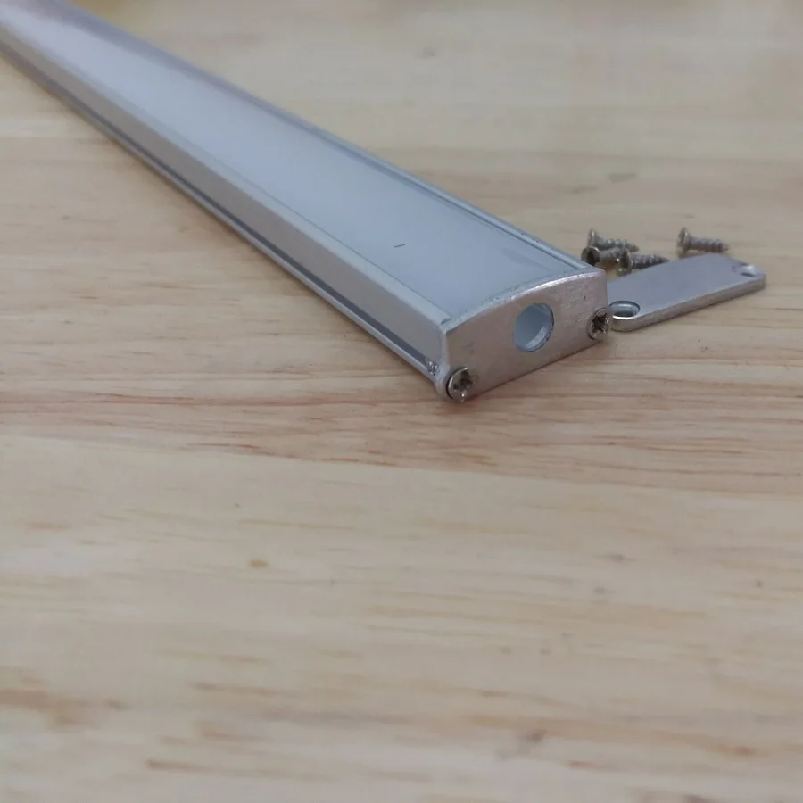 10packs x 1m Led aluminum channel profile with screws, end caps for