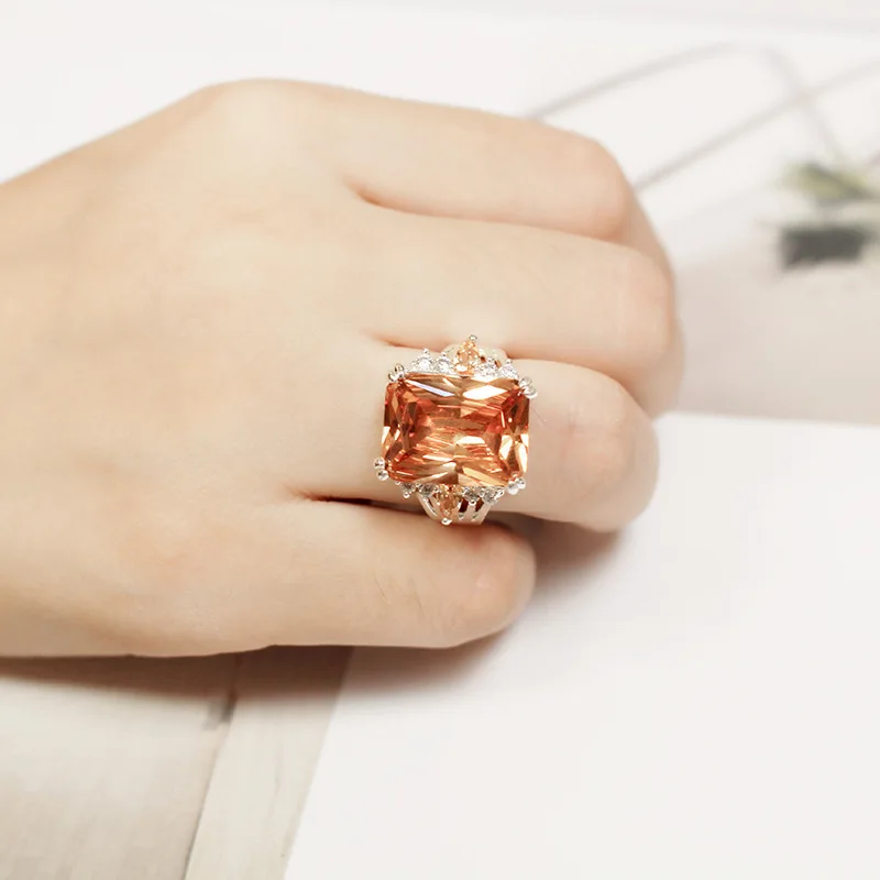 square crystal wedding engagement rings jewelry (7)