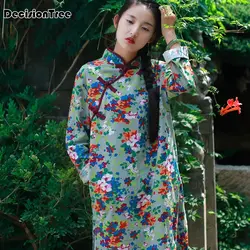 Новинка 2019 года китайское традиционное платье qipao для женщин cheongsam китайский стиль женский китайский Восточный платья для женщин поступлен