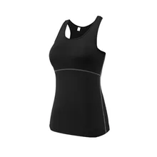 Тренажерный зал Спорт Йога Костюмы Топы корректирующие жилет Для женщин пикантные жилет Фитнес Бег плотно женский рубашка без рукавов быстросохнущая Fit Tank Top