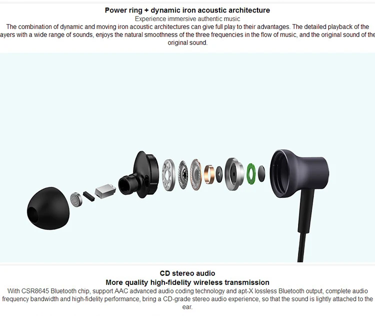 Xiao mi Bluetooth наушники с воротником, гибридная гарнитура, двойной драйвер, наушники Apt-X mi, наушники AAC, код Neckbakd, Шейная повязка, громкая связь