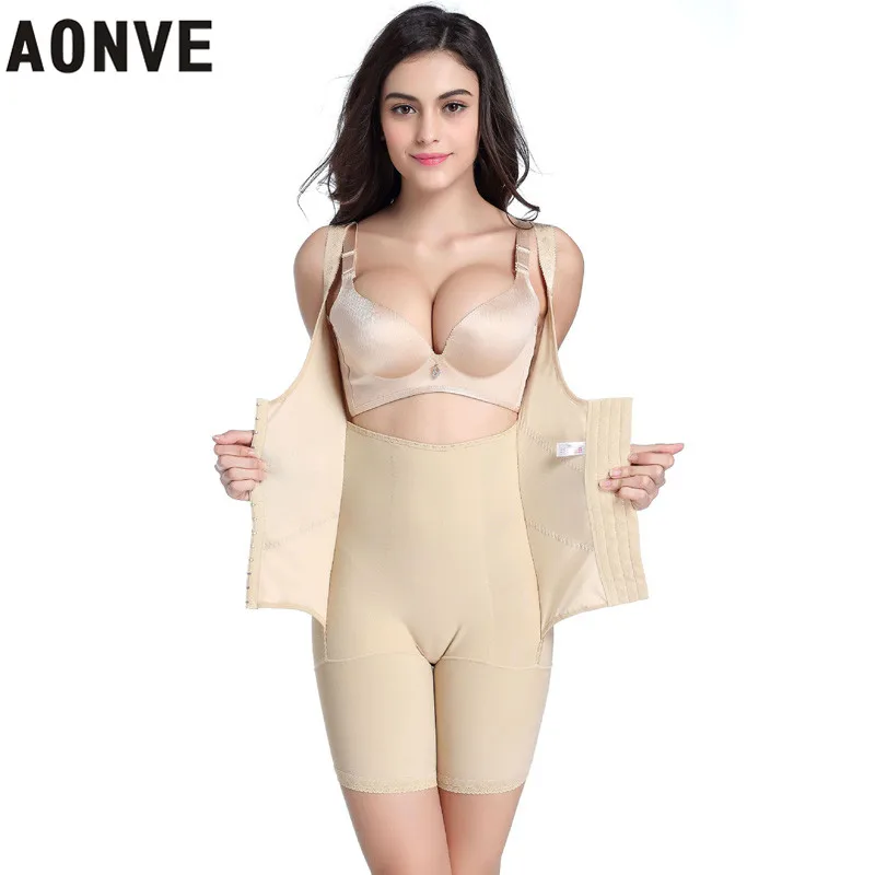 

AONVE Body Shpaer Bodysuit Slimming Underwear Sheath Butt Lifter Waist Trainer Corset Sexy Soft Control leg Slime Shaperwear