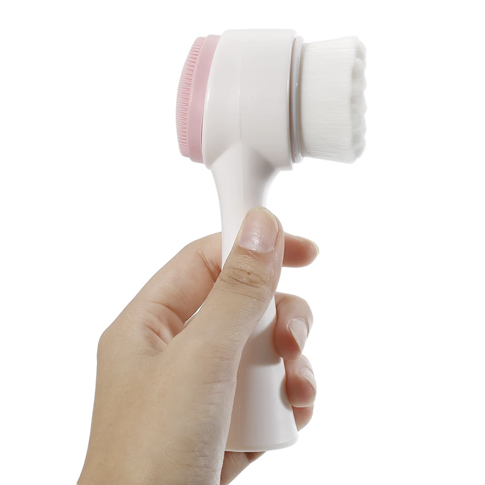 

ELECOOL Dual Pore Brush Deep Cleansing Face Brush Massage Skin Care Multifunction Exfoliating Wash Cosmetics Tool Hot Sale