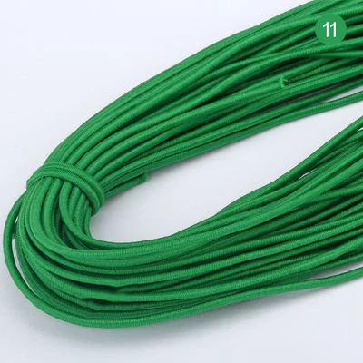 Meetee 43 м 2 мм круглая эластичная веревка Толстая Резиновая лента сделай сам для изготовления наружной палатки Каяк Лодка швейная одежда аксессуары BD217 - Цвет: 11