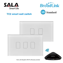 Original Broadlink TC2 US Standard RF Touch Panel Switch 123 Gang RM PRO Smart Home Universal Wireless WiFi RF Remote Control