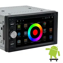 Android 6.0 car GPS navegación estéreo 2 Din quadcore coche grabadora 1080 p reproductor de DVD FM Radios GPS wifi bluetooth espejo enlace