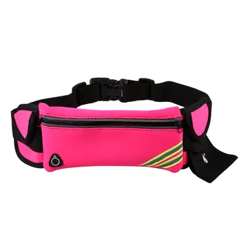 

Running Belt Waist Pack Pouch Reflective Water Resistant Cell Phone Holder Bag for Workout Sports Walking Fitness Exercise(red