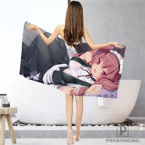

Custom Cartoon Girl (1) Bathroom Washcloth Towels Face Towel/Bath Towel Shower Towels Size 33x74cm/72x143cm#18-12-17-05-213