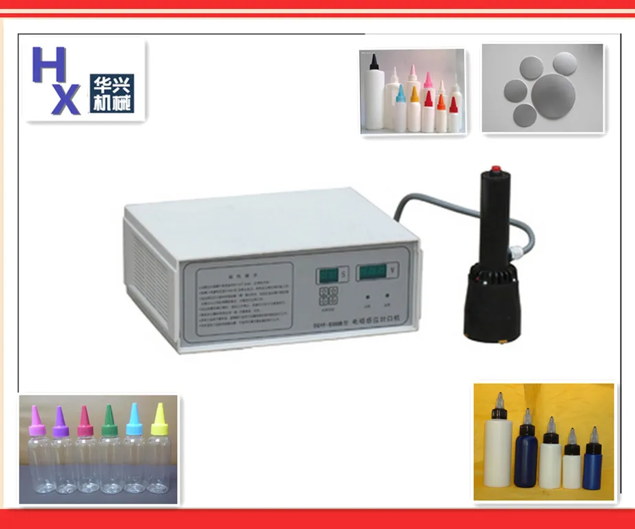 DGYF-500B High Quality Manual Sealing Machine,Induction Sealing Machine,Bottle Sealer,Seal Size 15-35mm customized rolling brush gold bottle package label printed oilproof colorful self seal stickers silver color is also available