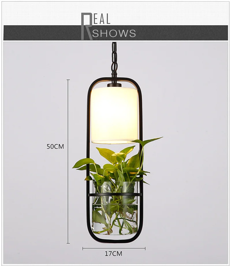 Деревенская лампа для цветочного горшка, подвесная стеклянная лампа, Датский дизайн, обеденный светильник, водное стекло, растение, Террариум, стол для приема, подвесной светильник ing