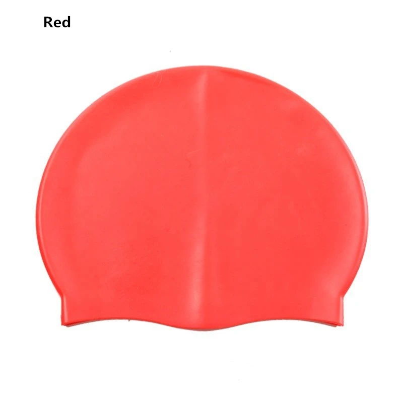 JINXIUSHIRT водонепроницаемый силиконовый плавающий ming cap гибкий взрослый плавающий ming головной убор защитный ушной плавающий колпачок ванна бассейн Панама, пляжная одежда шляпа - Цвет: Красный