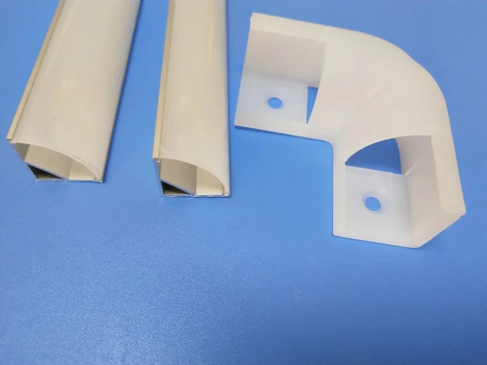 

40m (20pcs) a lot, 2m per piece, Anodized diffuse or clear cover aluminium led lighting profile triangle shape for led strip