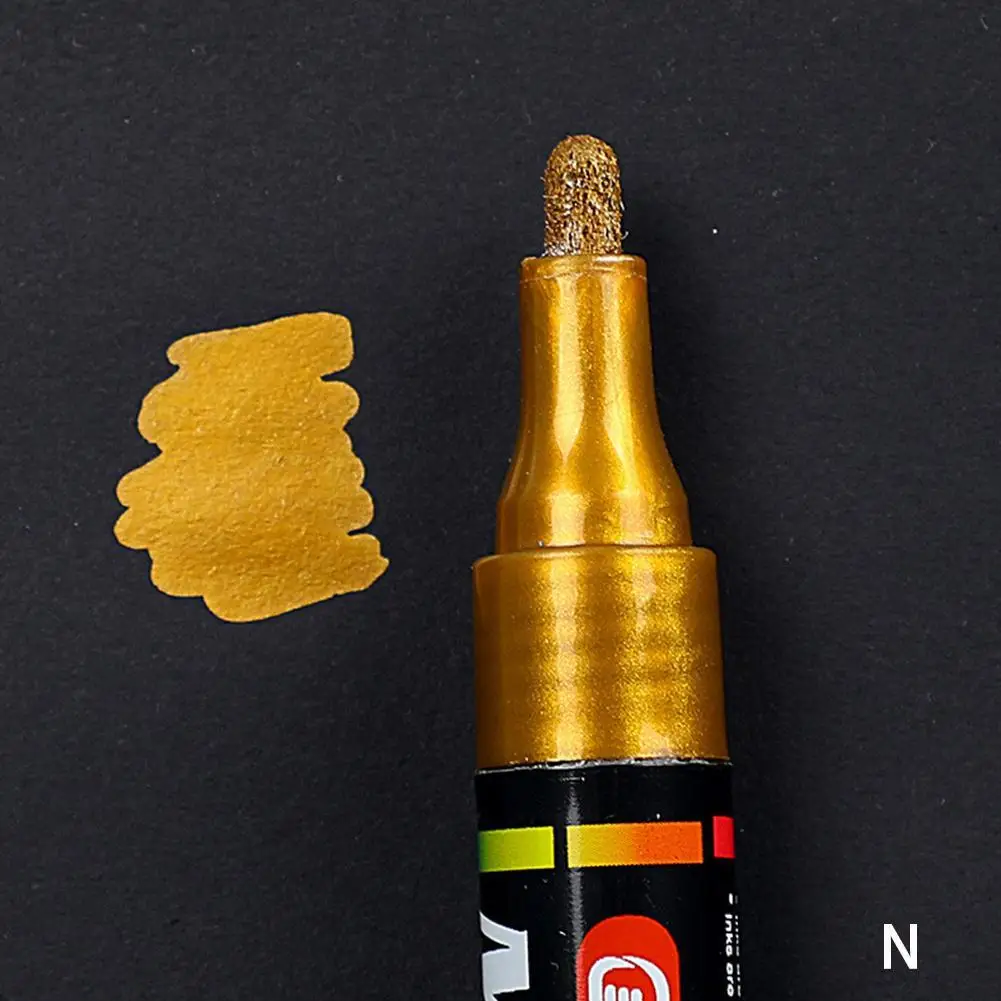 Permanent Tyre Paint Pen Car Motorcycle Bike Creative Marker Colourful Waterproof Oil Pen Rubber/Metal/Glass/Wood Tyre Paint - Цвет: N