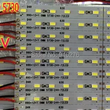 DC 24V светодиодный бар 5730 5630 жесткий полосу светильник 0,5 м Алюминий 5/10/20 штук