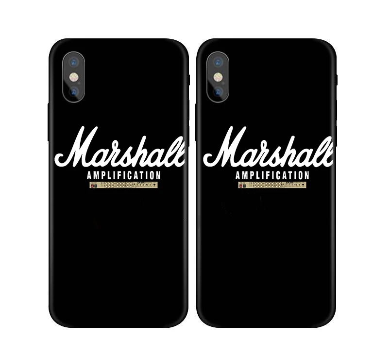 Роскошный комбоусилитель Marshall чехол для iphone X 7 XS XR XSMA 11 11Pro черный чехол для samsung S9 S10 оранжевый цвет Усилитель чехол Крышка