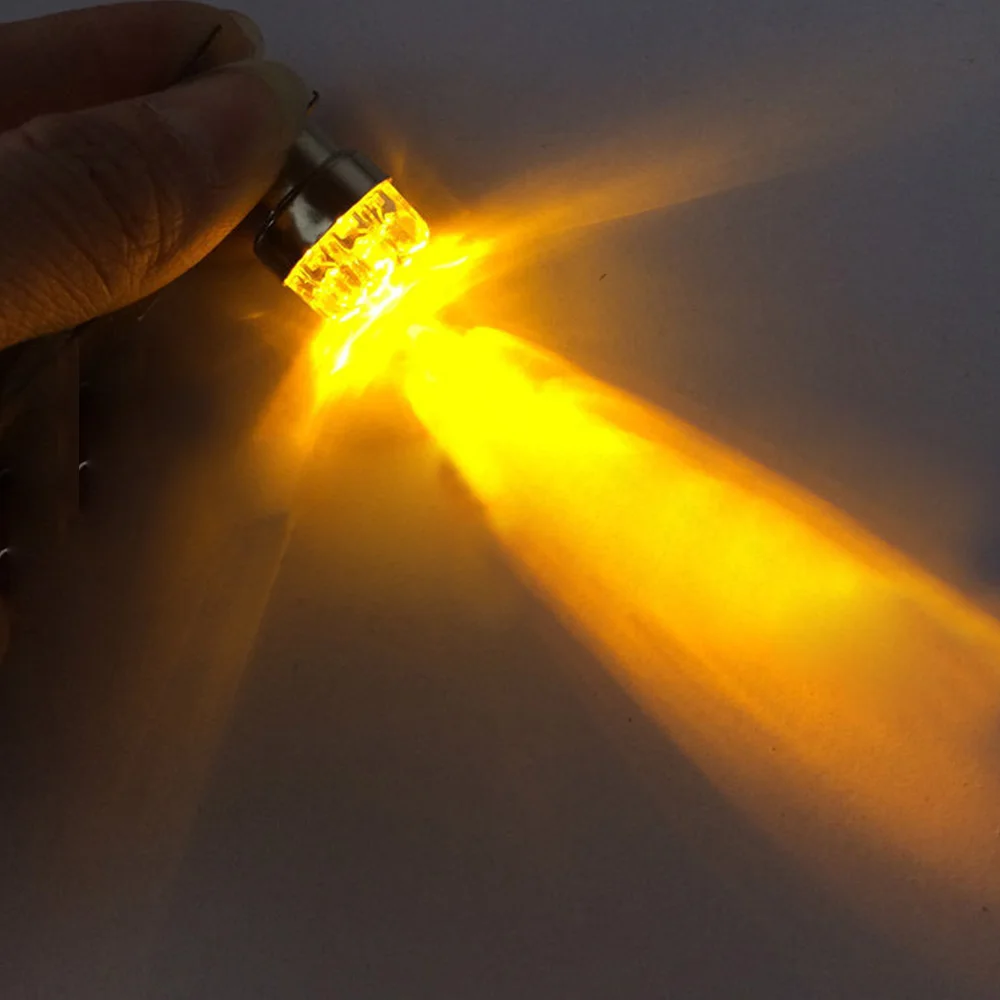 

4Pcs Amber Car 1156 Tail Brake Turn Signal 9 LED Bulb Lamp Light BA15S