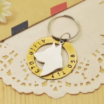 

Personalized Belgian Malinois Dog Tag, Hand stamped Pet ID, Customized Dog ID Tag, Pet Collar Tag, Present for Dog Lover