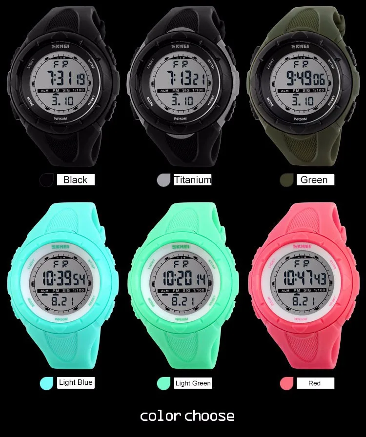 2019 SKMEI Luxury Brand Women Watch Military Sports Fashion Casual Watches Digital LED Wristwatches Reloj Mujer Relogio Feminino