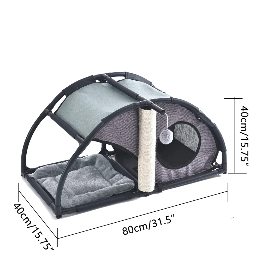 Многофункциональное двойное гнездо для кошек, двухэтажное гнездо для кошек, четыре сезона, роскошная вилла для кошек, универсальное гнездо для домашних животных