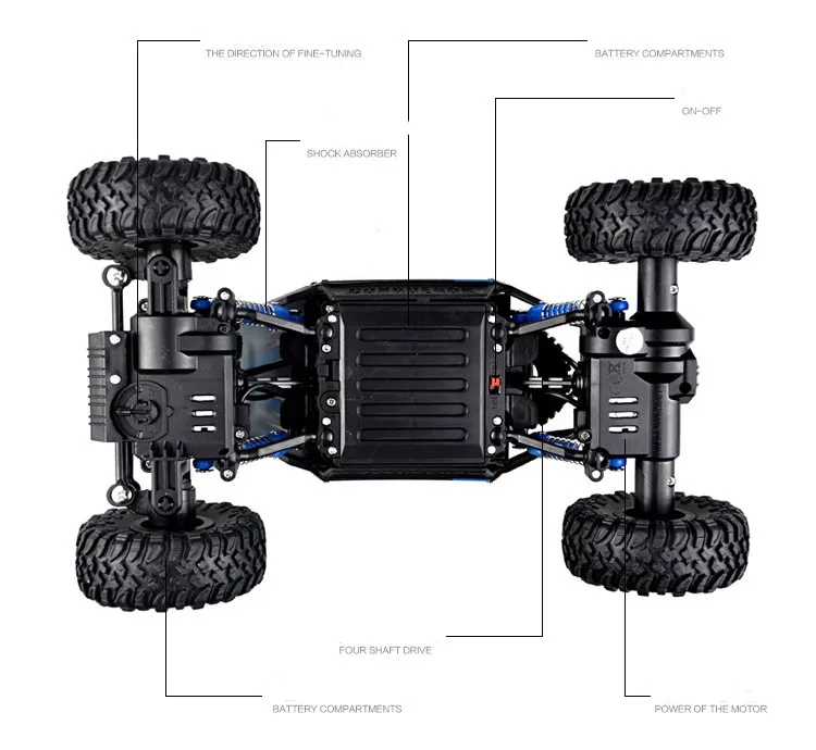 Внедорожник джип RC автомобиль игрушки грязи велосипед внедорожник пульт дистанционного управления автомобиль игрушка для детей Рождество подарок на день рождения скалолазание автомобиль мальчик