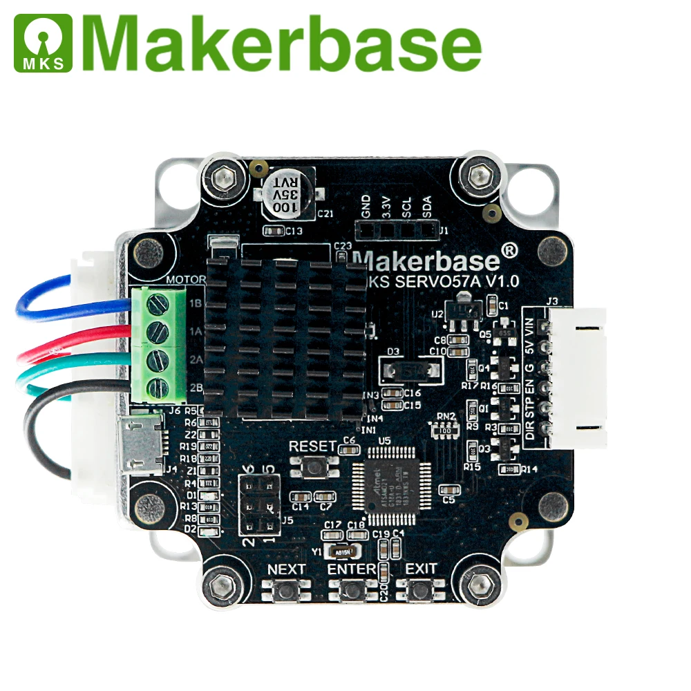 Tanie 3D drukarki zamknięta pętla silnik serwo NEMA23 MKS SERVO57A opracowany przez Makerbase, który zapobiega tracąc kroki
