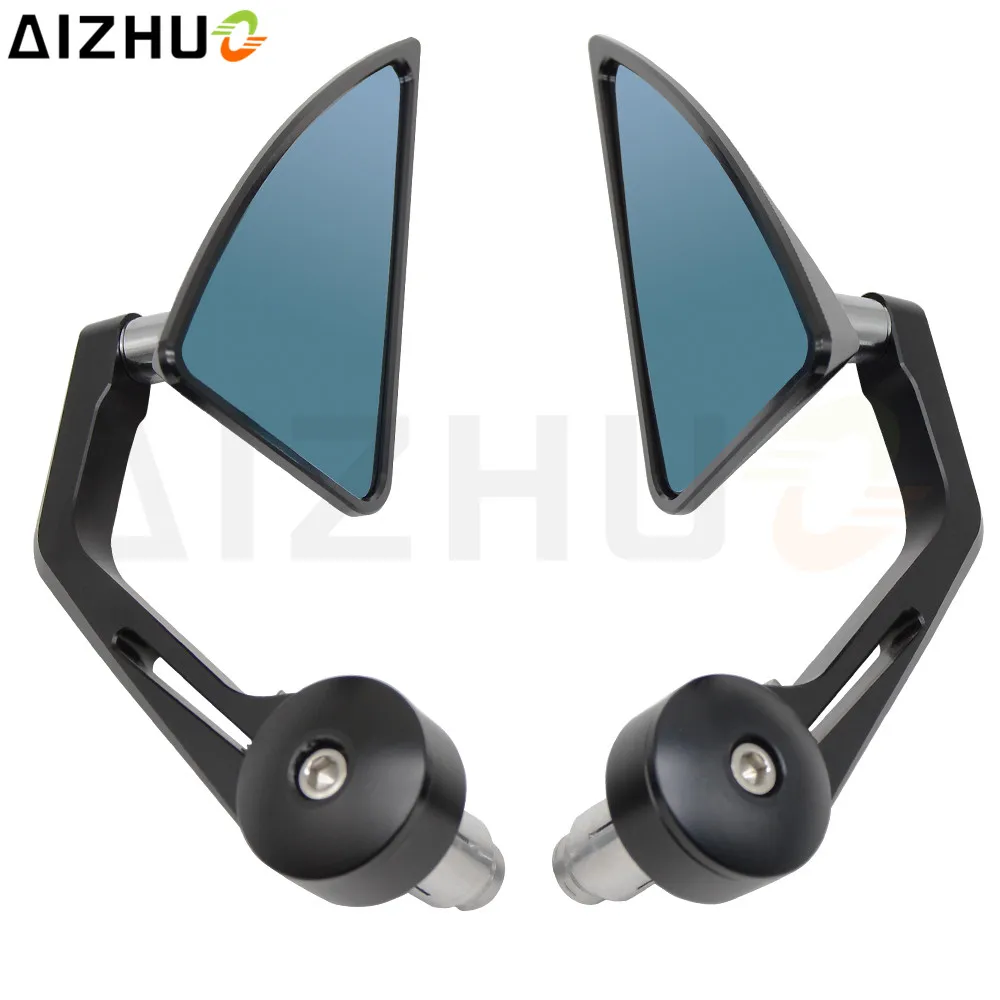 

7/8'' 22mm Motorcycle Handlebar End Rearview Rear View Mirror Universal CNC Aluminum Bar End Mirrors for BMW KTM Honda Suzuki