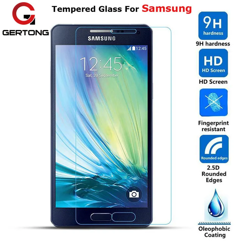 

GerTong 9H Screen Protecter Tempered Glass For Samsung Galaxy A3 A5 A7 J1 J2 J3 J5 J7 2015 2016 S5 S4 S6 G530 G360 Note 5 4 Film